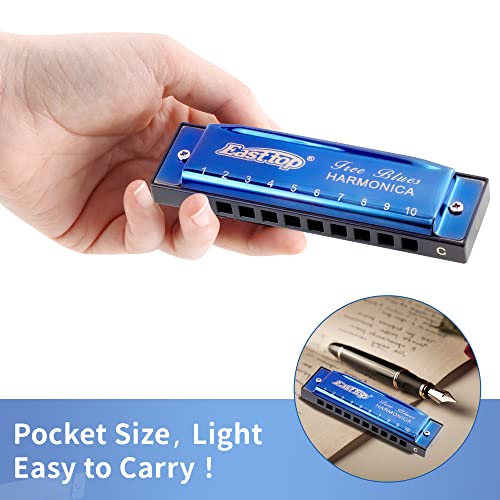 Harmonica Key of C, 10 Holes 20 Tones Mouth Organ a7