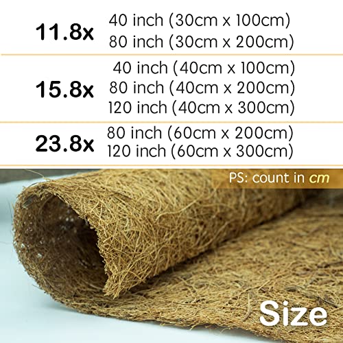 Coconut Liner Roll 12x80 inch Natural Fiber Planter Mat a7