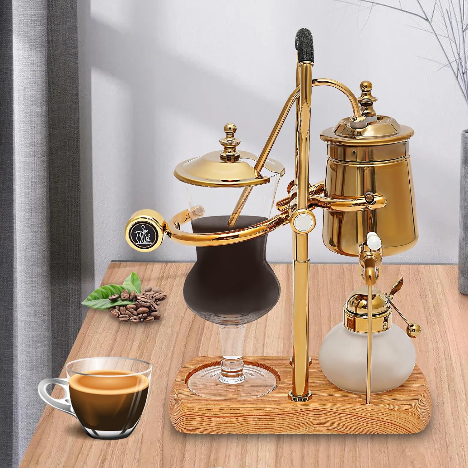 Coffee Syphon Brewer Gold Retro 7k