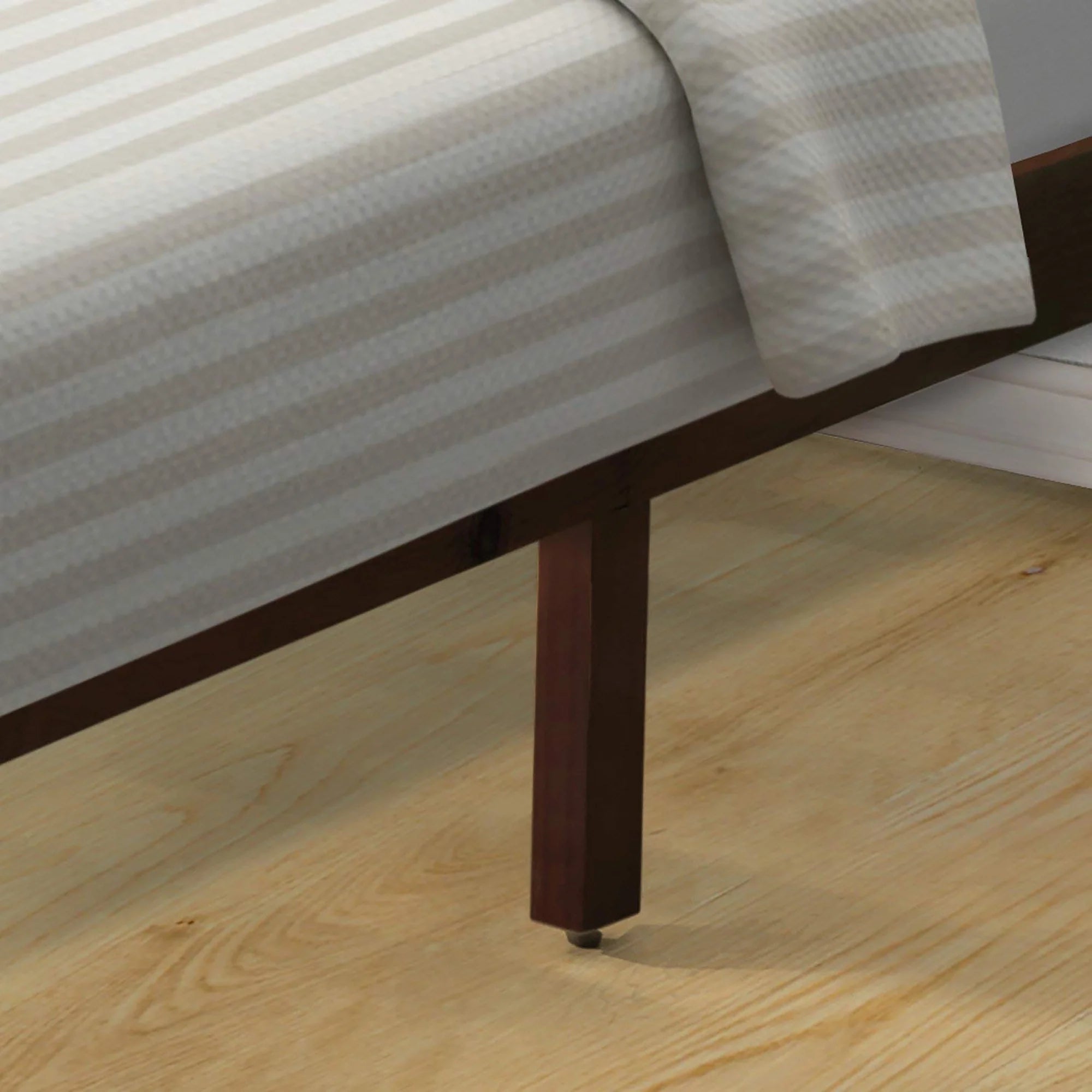 Twin Bed Frame with Headboard and Slat Support a7