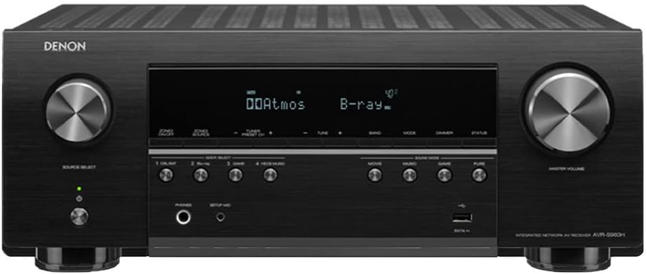 AV Receiver 8K 7.2 Channel 90W Black a7
