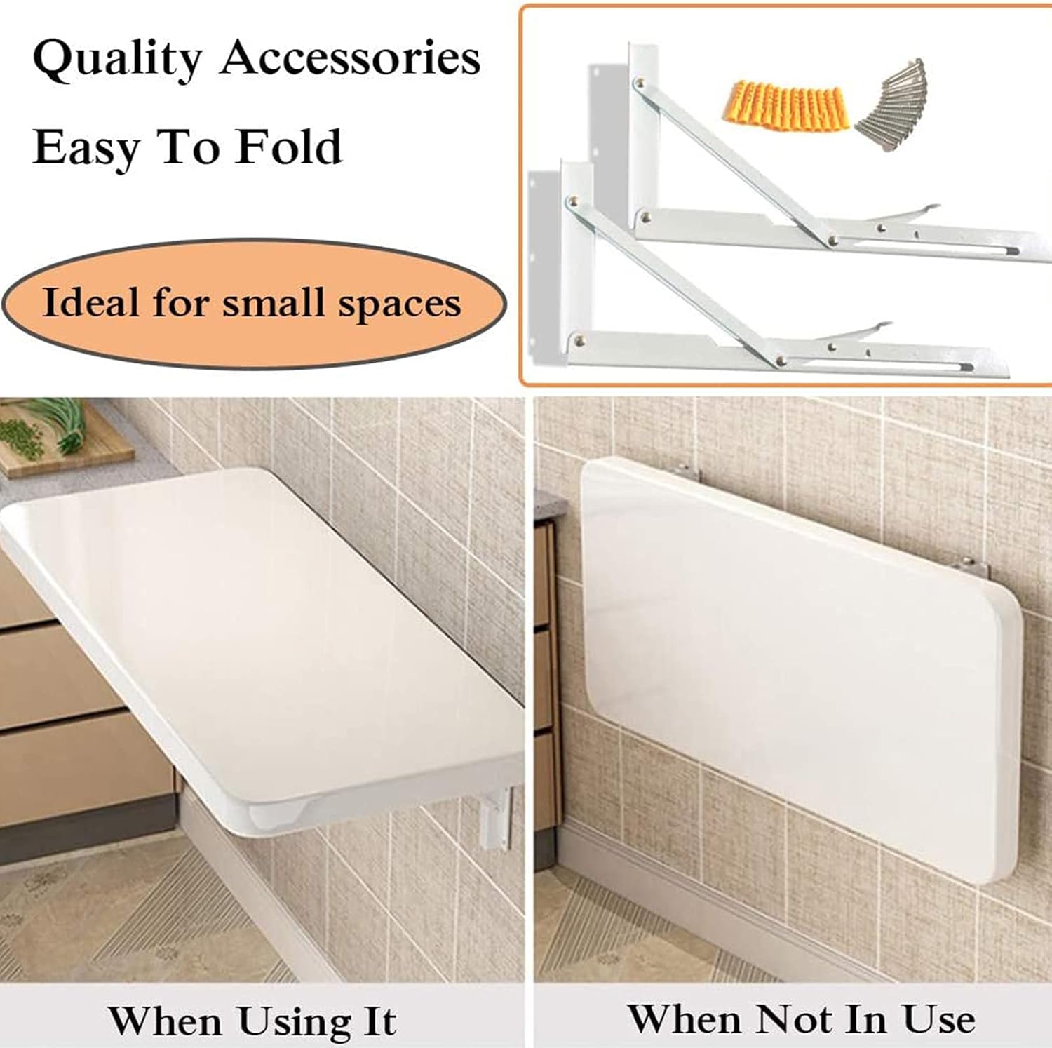 Wall Mounted Fold Down Desk for Small Spaces 7k