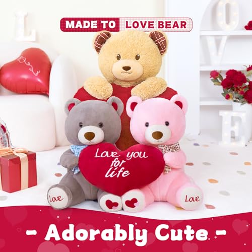 Brown Giant Teddy Bear Stuffed Animal 36in A7