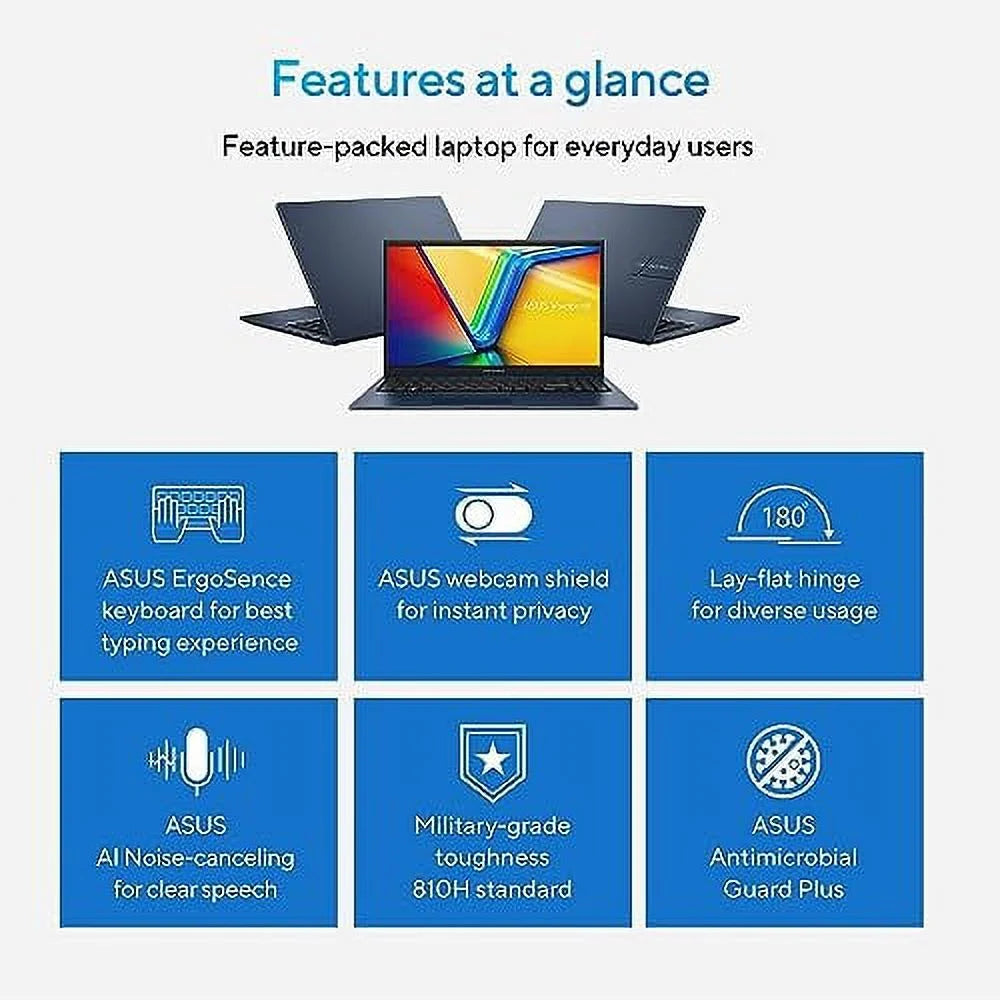 15.6" FHD Laptop, Core i3, 16GB RAM, 1TB SSD, Windows 11 Home k7