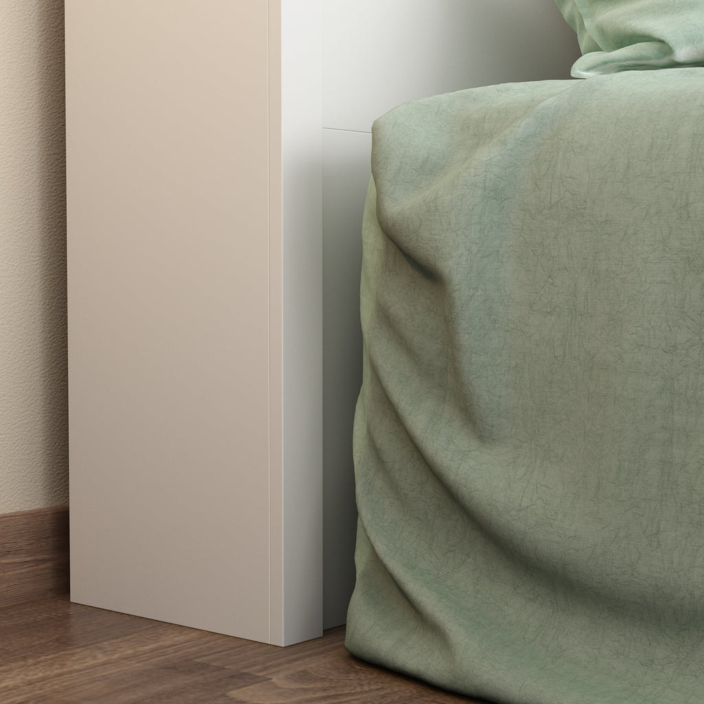 Wooden Bookcase Headboard With Light 7k