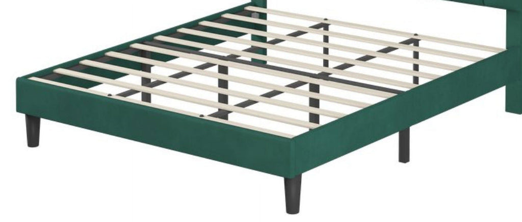 King Size Platform Bed Frame Green 7k
