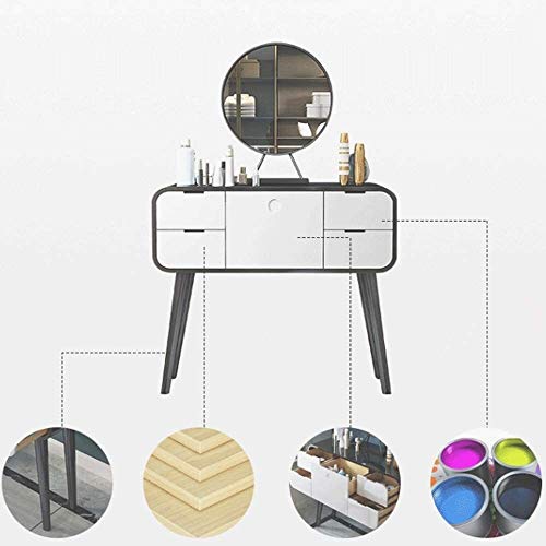 Dressing Vanity Table with Stool for Bedroom White 7k