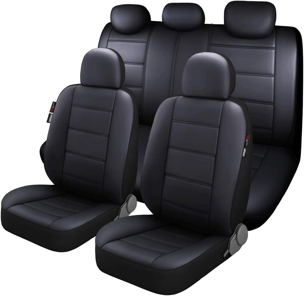 Car Seat Cover Full Set 11pcs Black A7
