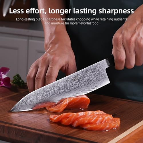8 Inch Japanese Chef's Knife Damascus Steel A7
