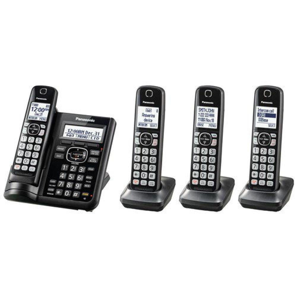Cordless Phone with Answering Machine - 4 Handsets A7
