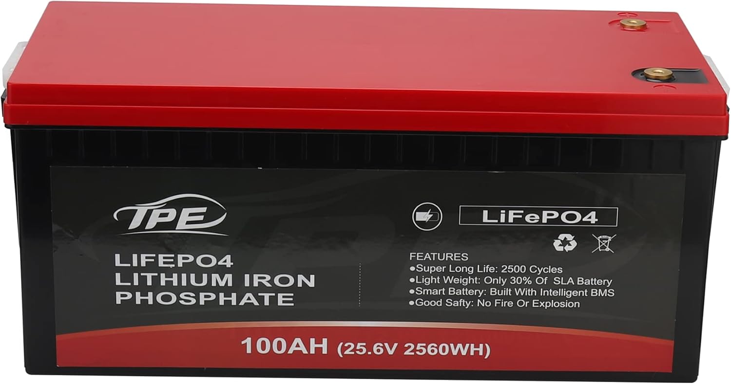 24V 100Ah LiFePO4 Deep Cycle Battery with BMS r7