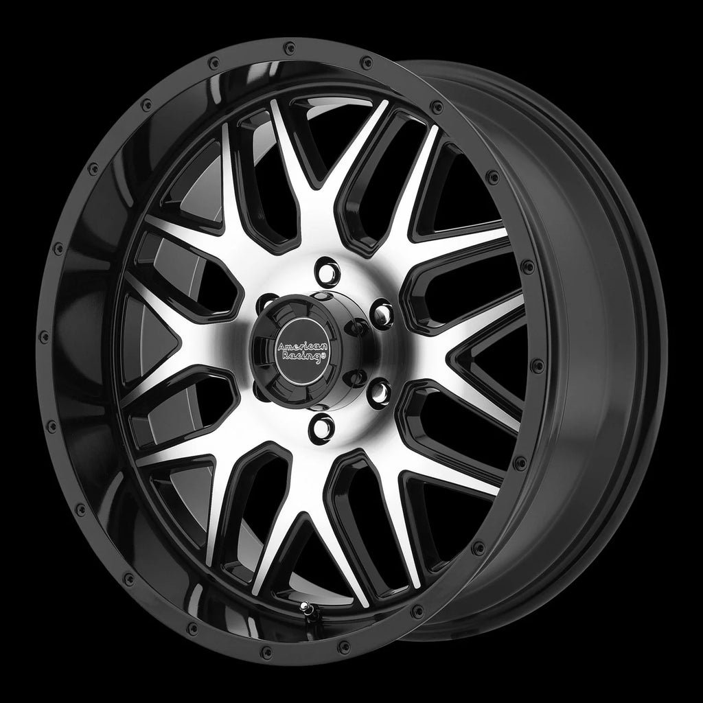 Cast Aluminum Rim 18X9 8X6.5 18MM G-BLK MACH 8h