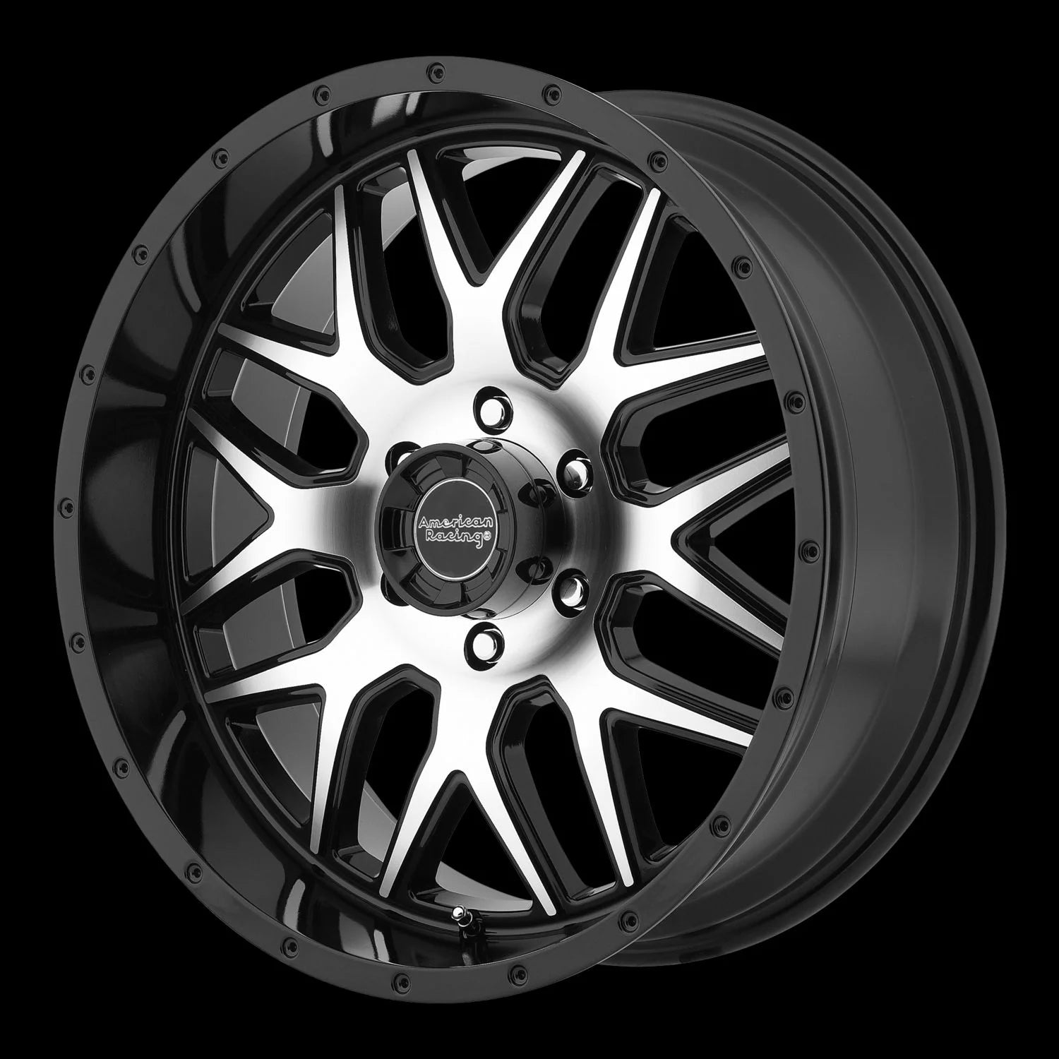 Cast Aluminum Rim 18X9 8X6.5 18MM G-BLK MACH 8h