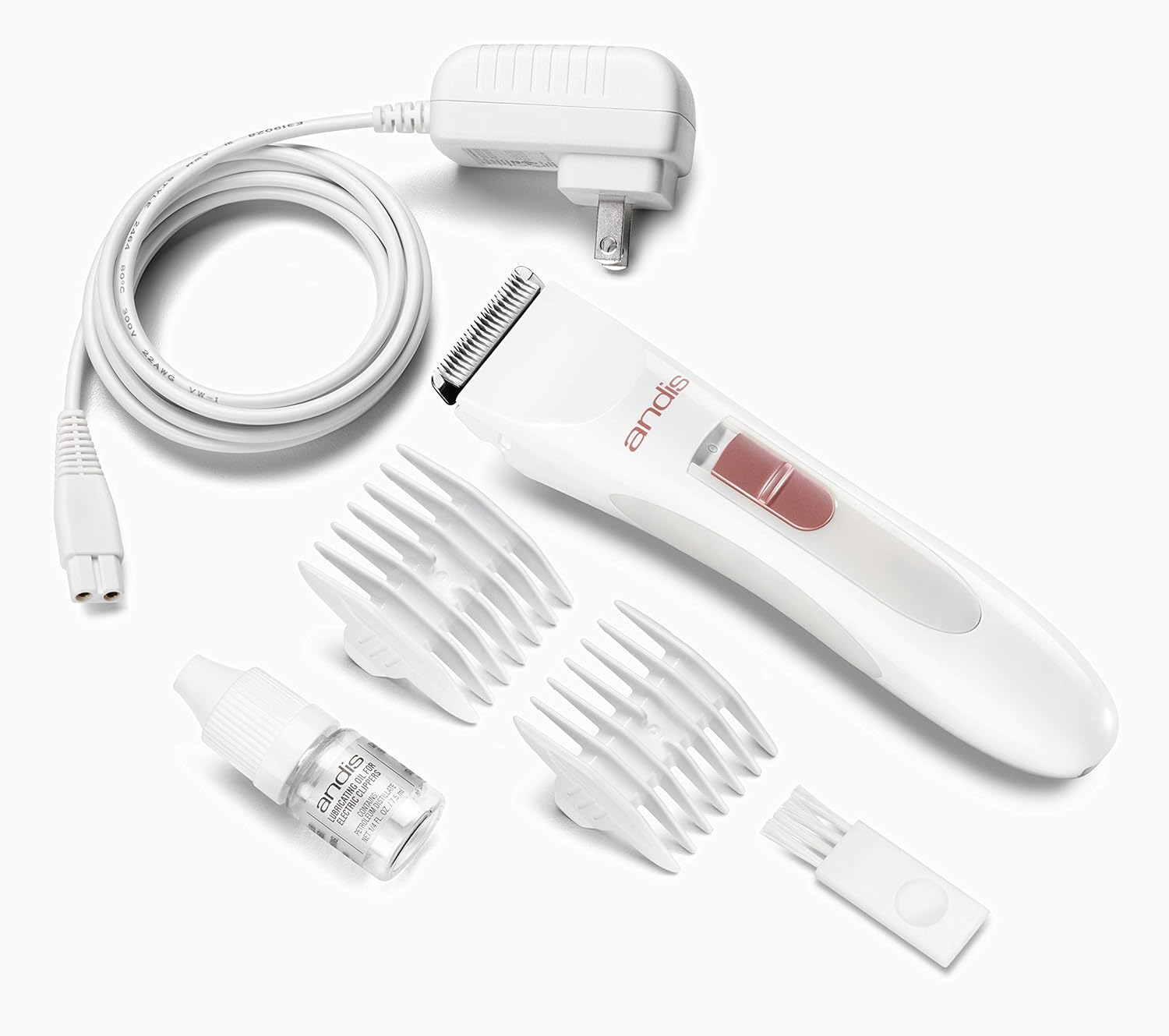 Women's Electric Trimmer Stainless-Steel Blade Cordless White k7