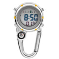 1X Carabiner Watch, Hikers Backpack Clip On Band Carabiner Digital Sports Fob Watch Luminous
