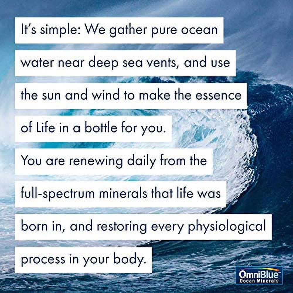 Ocean Minerals Electrolytes Pure Natural Trace Minerals 2 oz k7