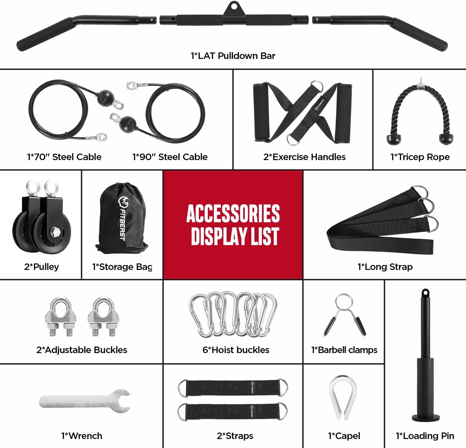 Pulley System for Gym Cable Weight Training a7