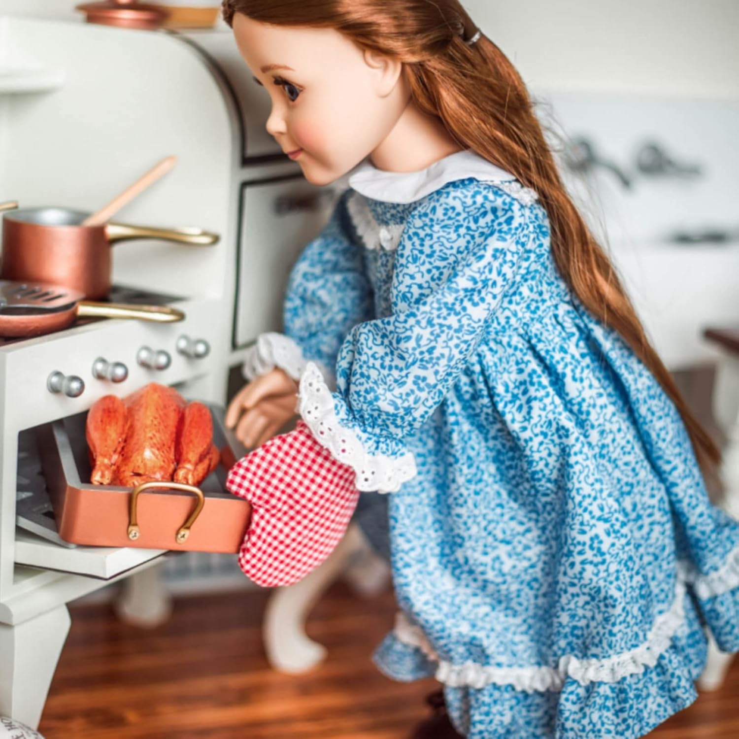 Wooden Doll Cook Stove & Oven 18 Inch A7