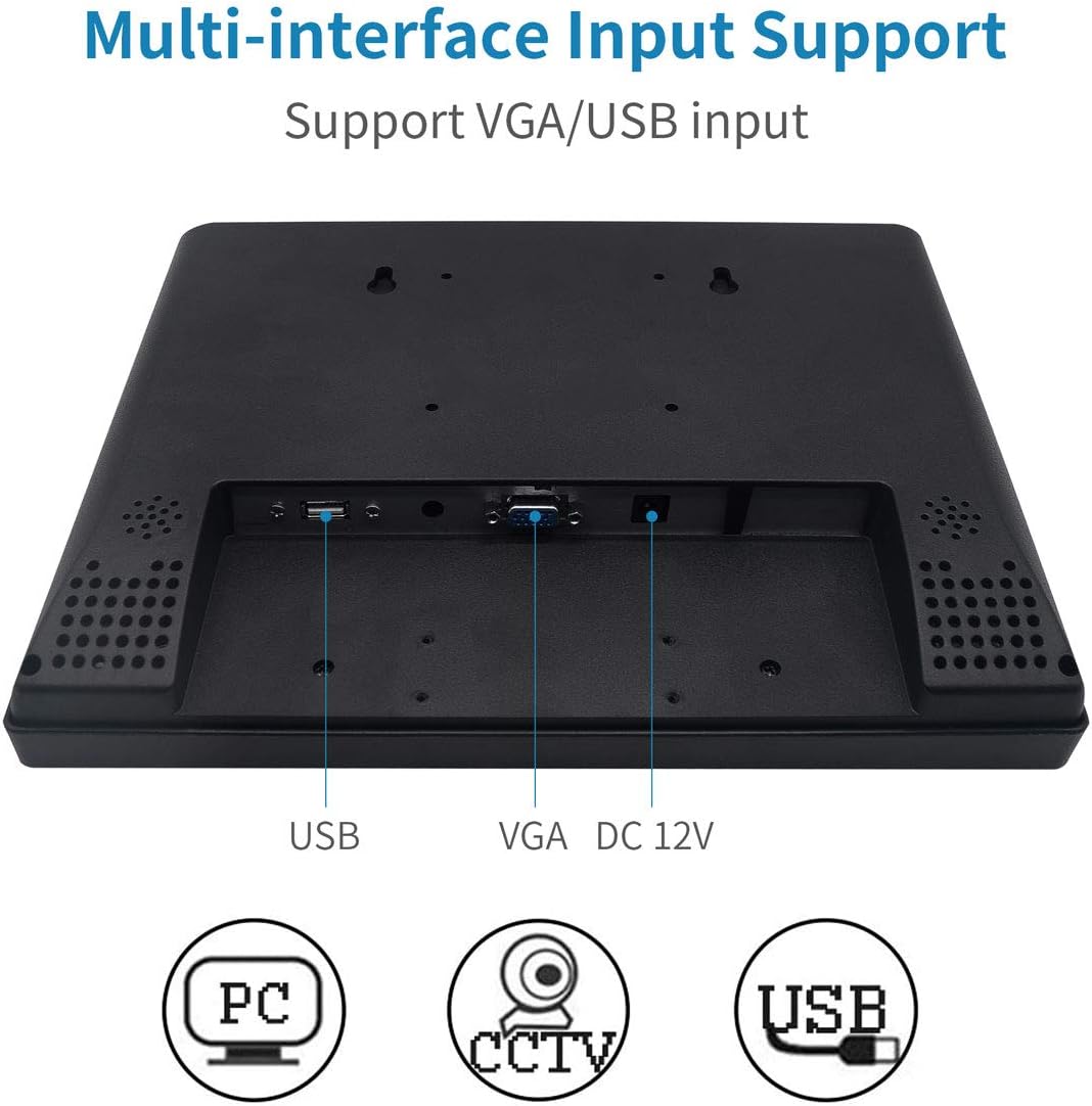 Touchscreen Monitor 12 Inch POS Display VGA USB q7