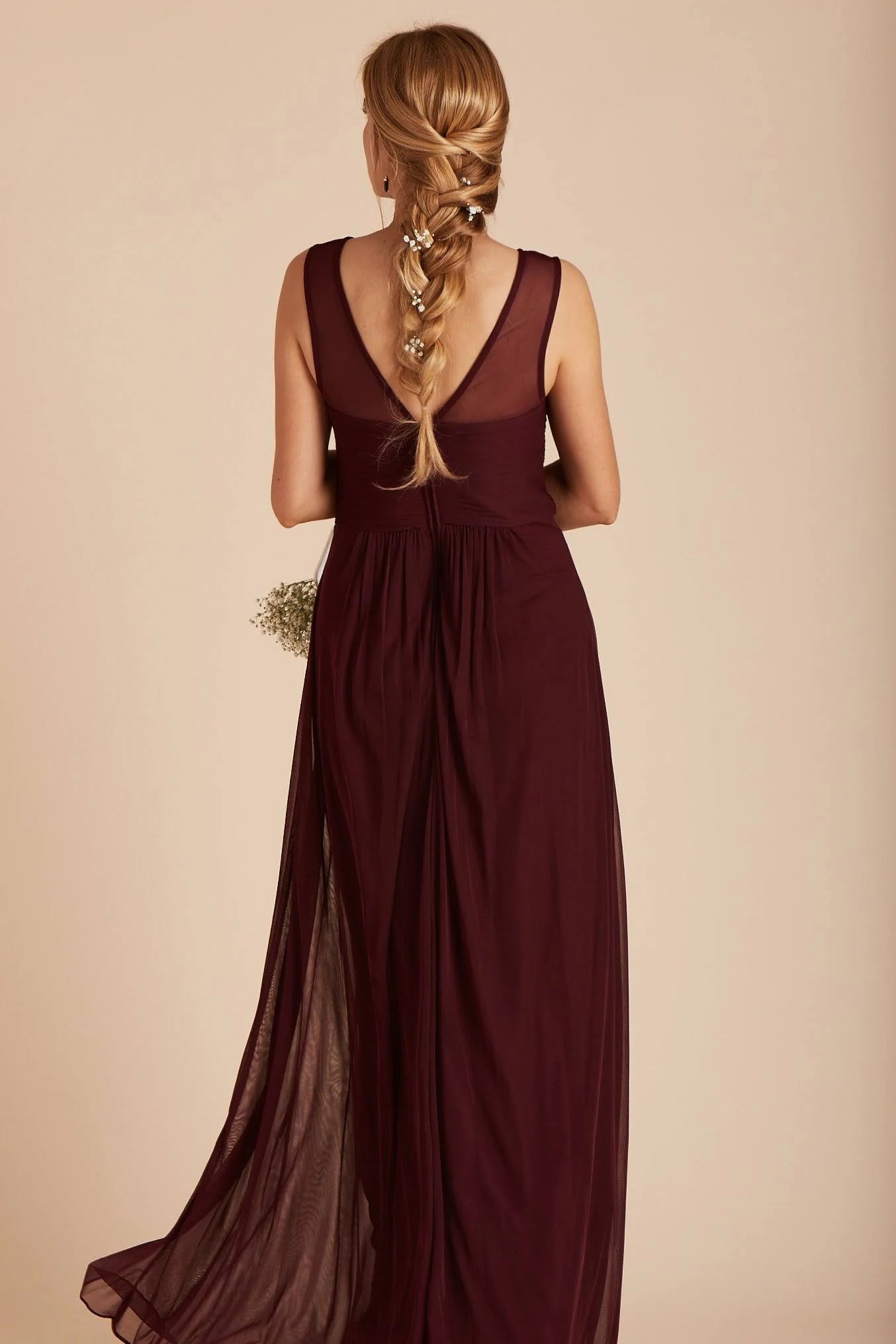 Bridesmaid Dress in Cabernet S a7