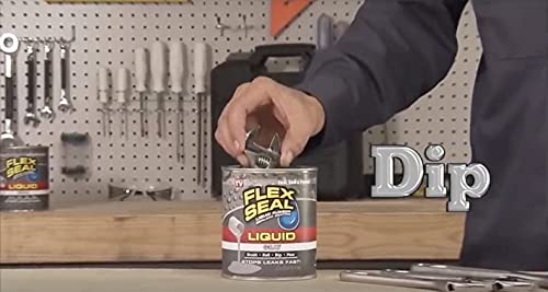 Liquid Rubber Coating Sealant 32oz Gray Waterproof UV Resistant A7