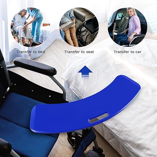 Sliding Transfer Board for Wheelchair, Bed to Chair, 330 lbs Capacity A7