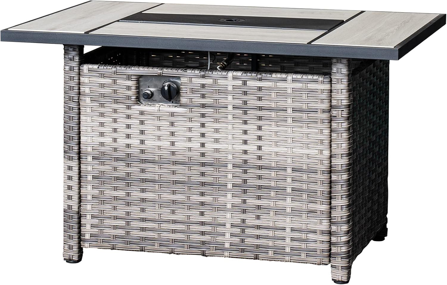 Outdoor Rectangle Gas Fire Table with Lid 42 inch A7