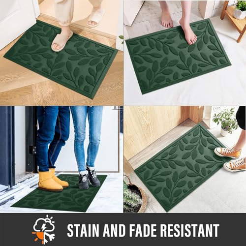 Door Mat Heavy Duty Waterproof Indoor Outdoor 36x24 Black a7