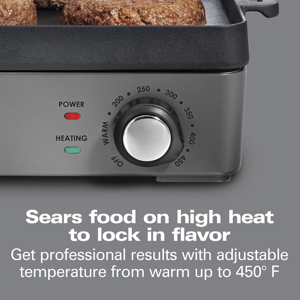 Cast Iron Indoor Electric Grill & Griddle 9k