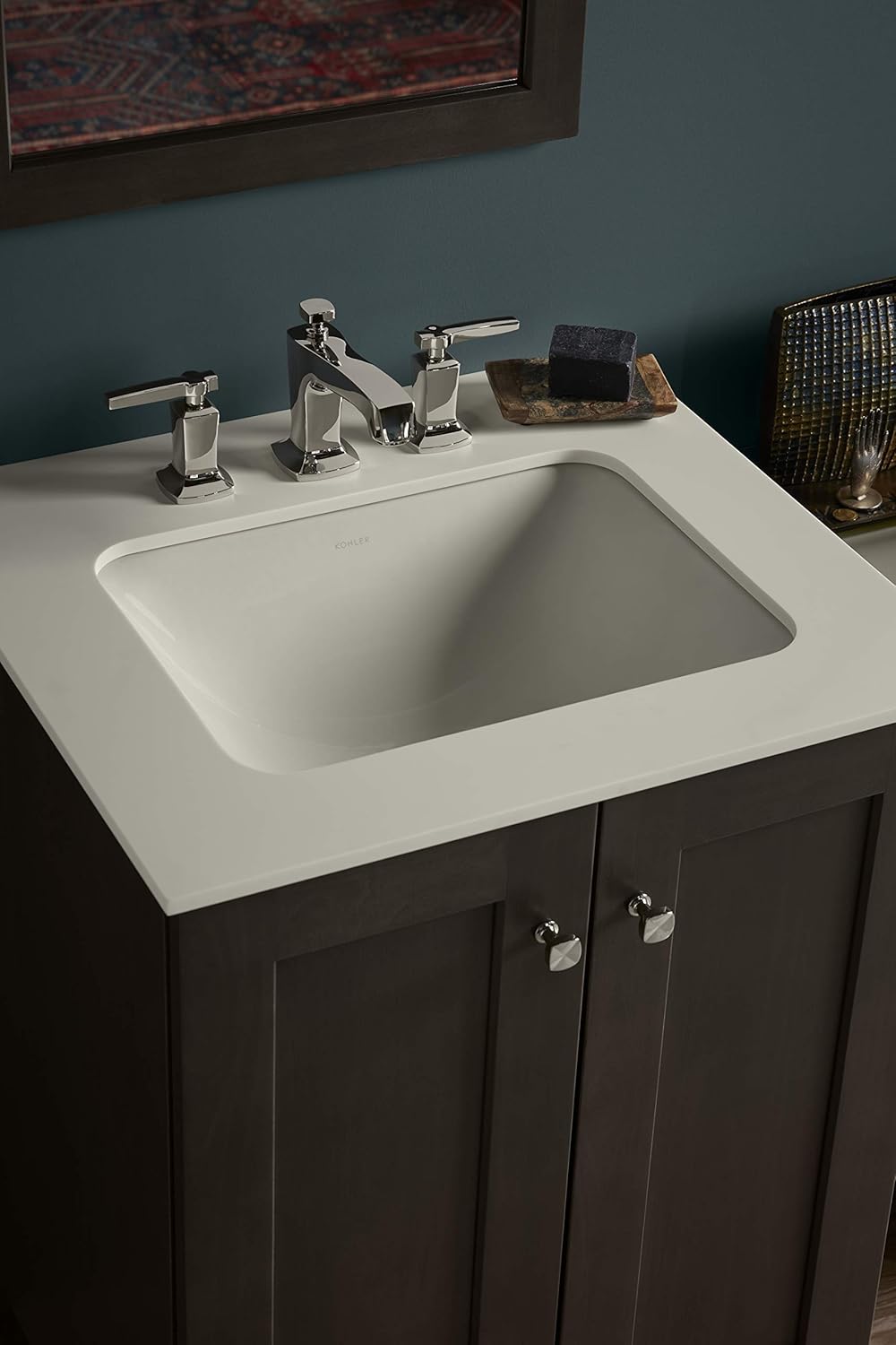 Bathroom Sink Under-Mount White 7k
