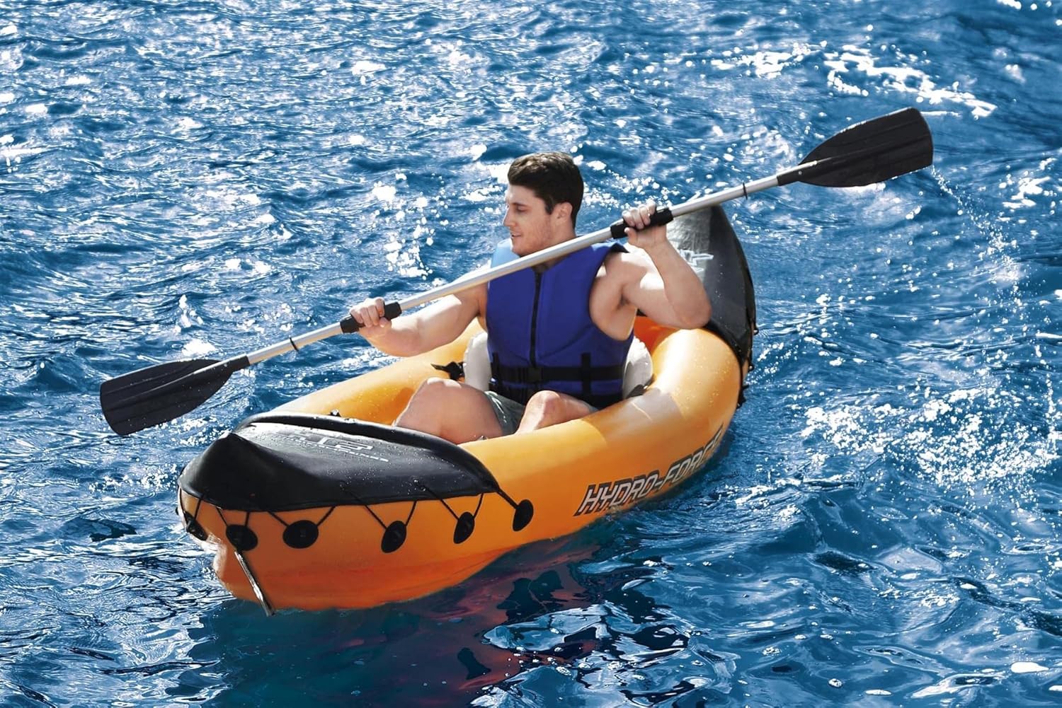 Inflatable Kayak 2 Person with Pump Paddles a7