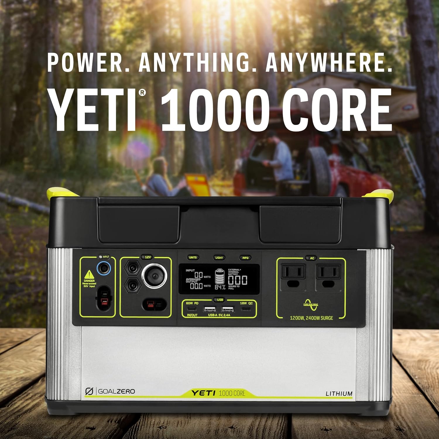 Portable Power Station 1000W Solar Generator A7