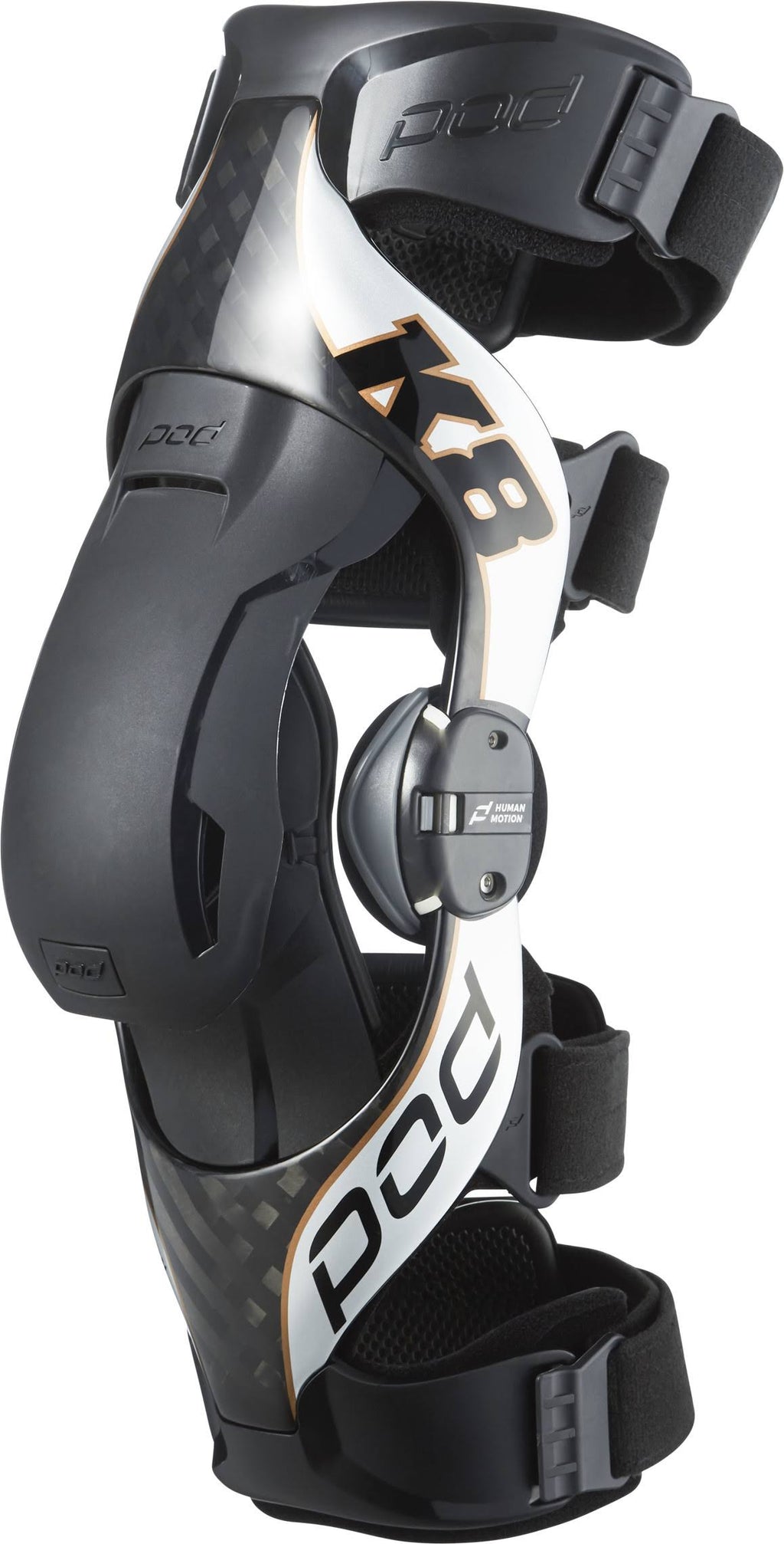 Pod MX K8 2.0 Knee Brace Left Large Carbon/Copper