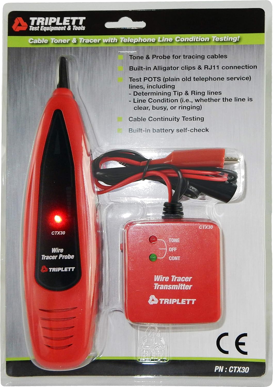 Tone and Probe Wire Trace Cable Test Kit r7K