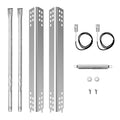 Grill Replacement Parts for Charbroil Performance 2 Burner 463625217 463625219 463673519 463673019, G470-5200-W1 Burner, G470-0004-W1A Heat Plate, Crossover Tube for 300 Cabinet Liquid Propane