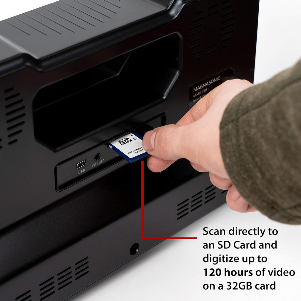 8mm Film Scanner with 2.3 Screen, Digitize Reels k7