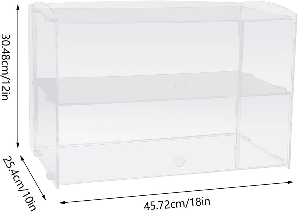 Acrylic Bakery Display Case 2 Tier A7