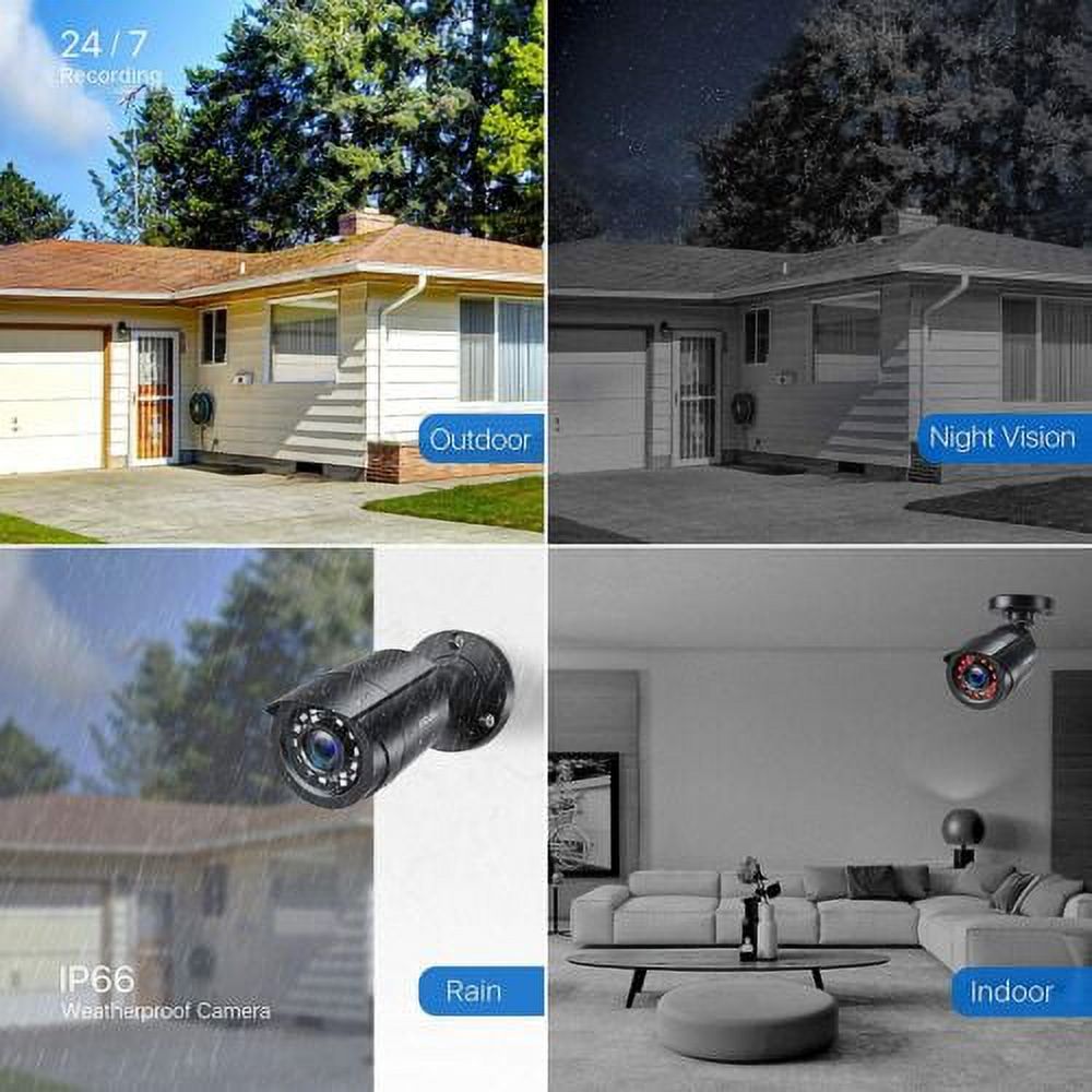Outdoor CCTV Security Camera System with Night Vision k7