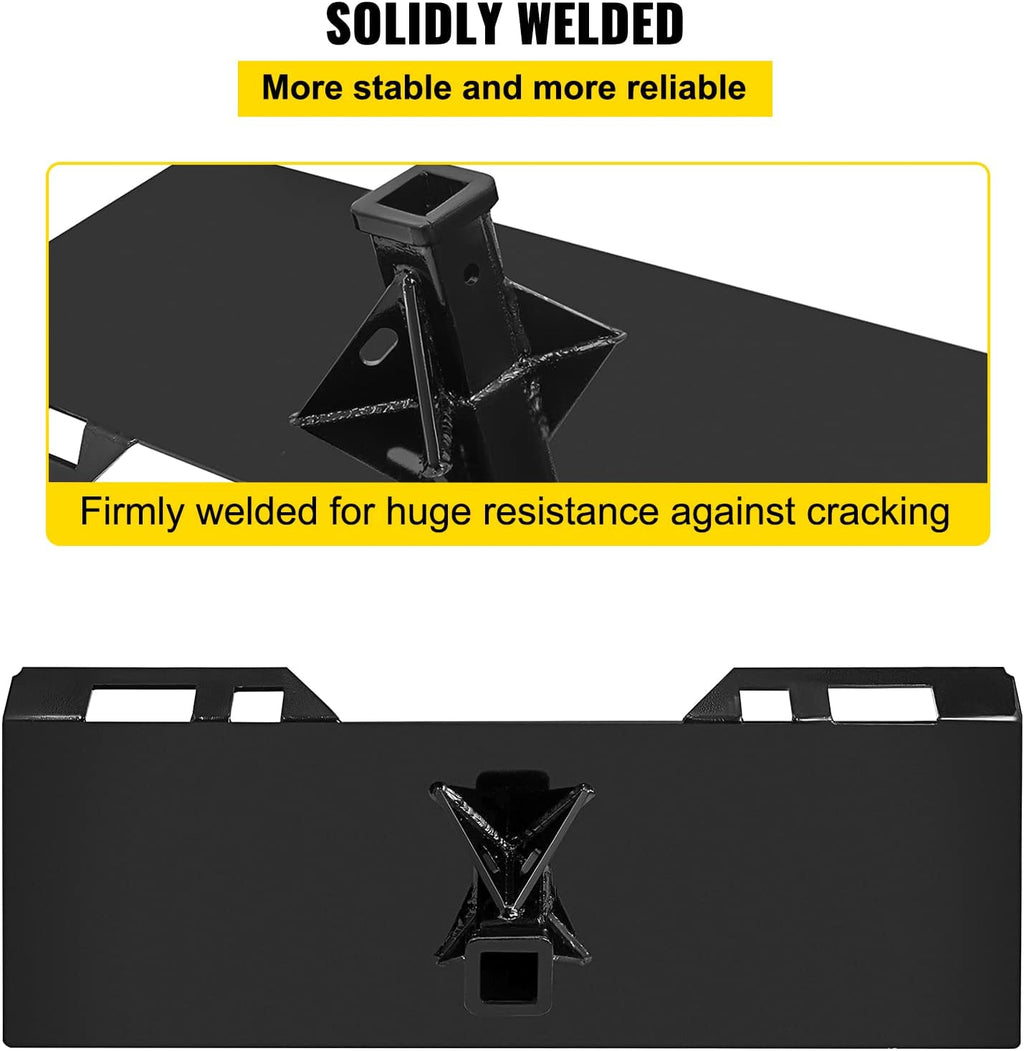 Skid Steer Quick Attach Mount Plate 3/8 Top Bar k7